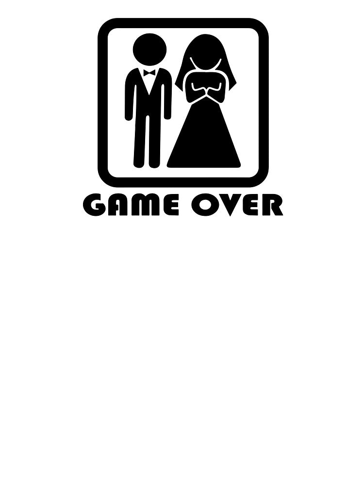 Game Over Marriage - Funny Wedding Gag Gift by DGMaxShop
