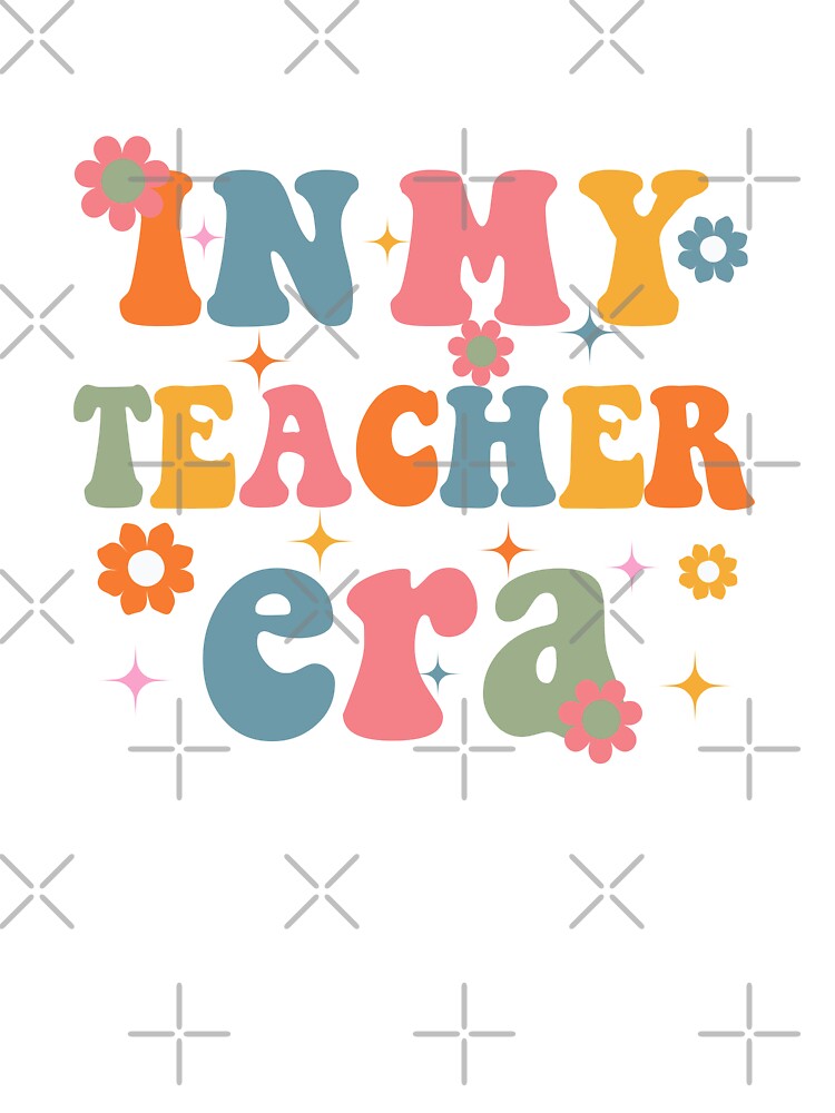 Groovy In My Teacher Era First Day Of School Back To School by Mayalogo