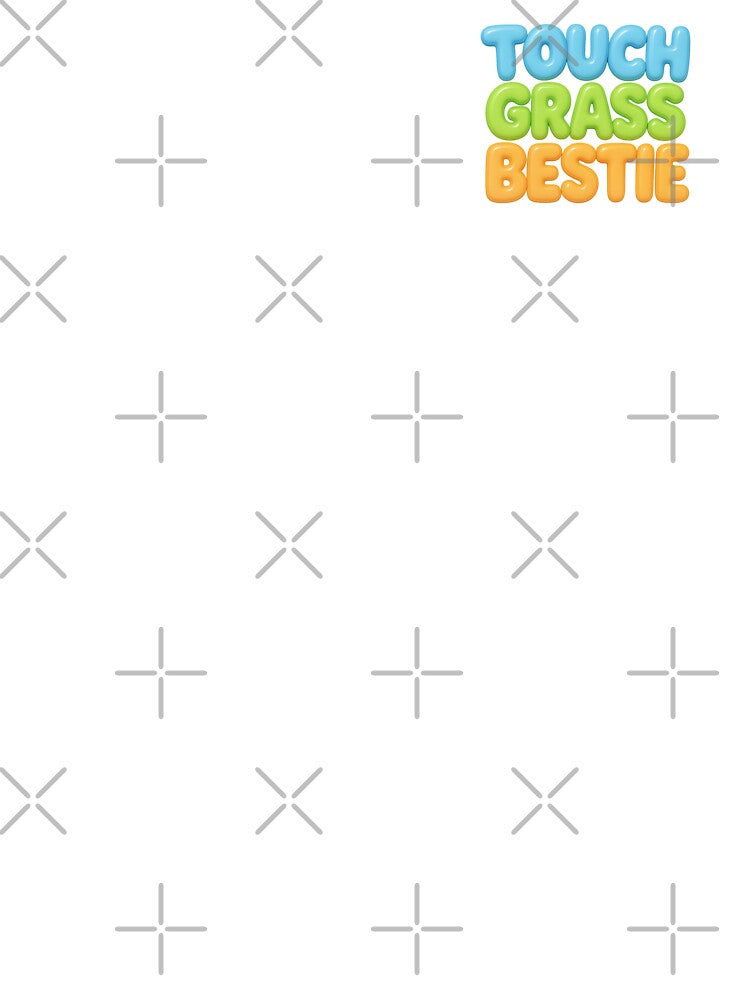 Touch Grass Bestie – Gen Z Roast Sticker by CaffeinatedCreatures