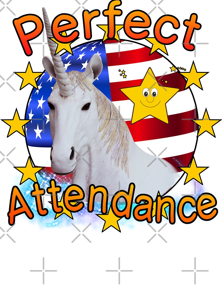 Perfect Attendance - Over Achiever Award Unicorn 90's Y2K 2000's Achievement by blueversion