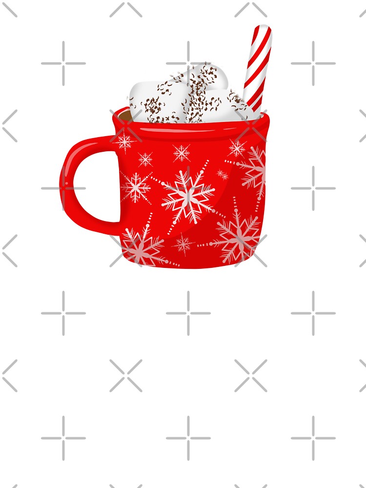 Hot Chocolate With Marshmallows And Candy Cane by daphsam