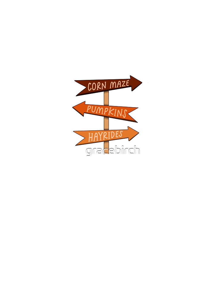 Autumn Signpost, Fall Vibes Sign by Birch Studios