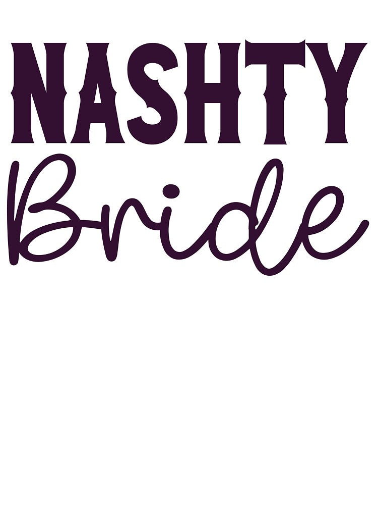 Nashville Bachelorette Party Nashty Bride Purple Gift for Bride by mysticblvd