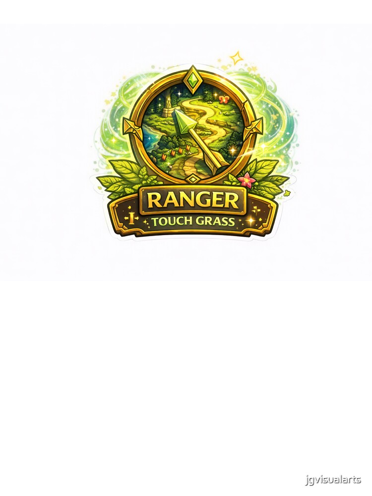 Ranger Please Touch Grass Gaming Nature RPG by jgvisualarts