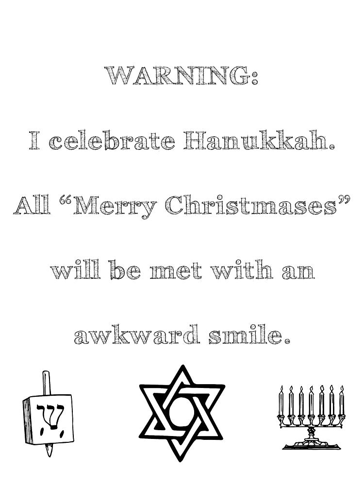 Funny Hanukkah Warning by theted4