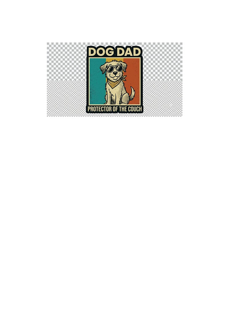 Dog Dad Protector of the Couch Funny Vintage Design by Ma-Guise