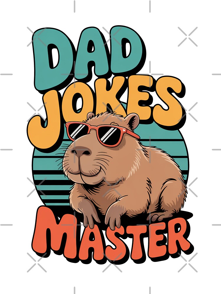 Dad Jokes Master Funny Capybara by MonkiFlipp