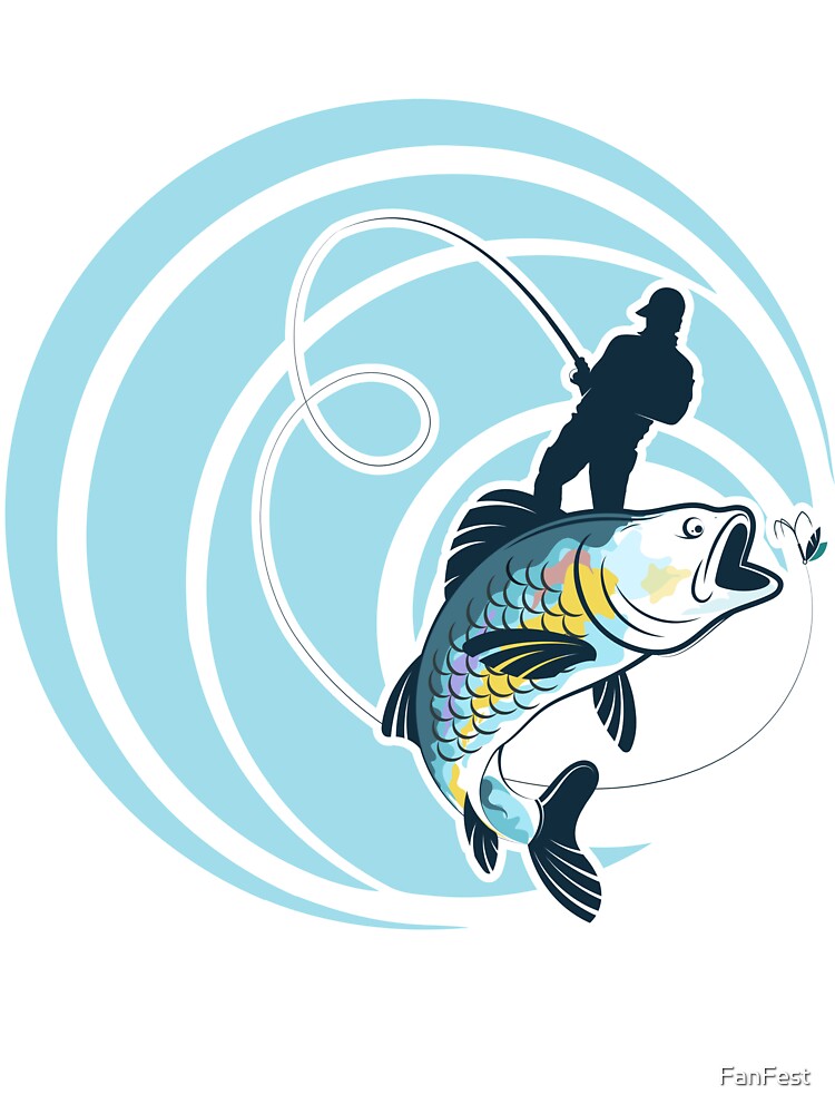Fisherman Fishing Fish by FanFest