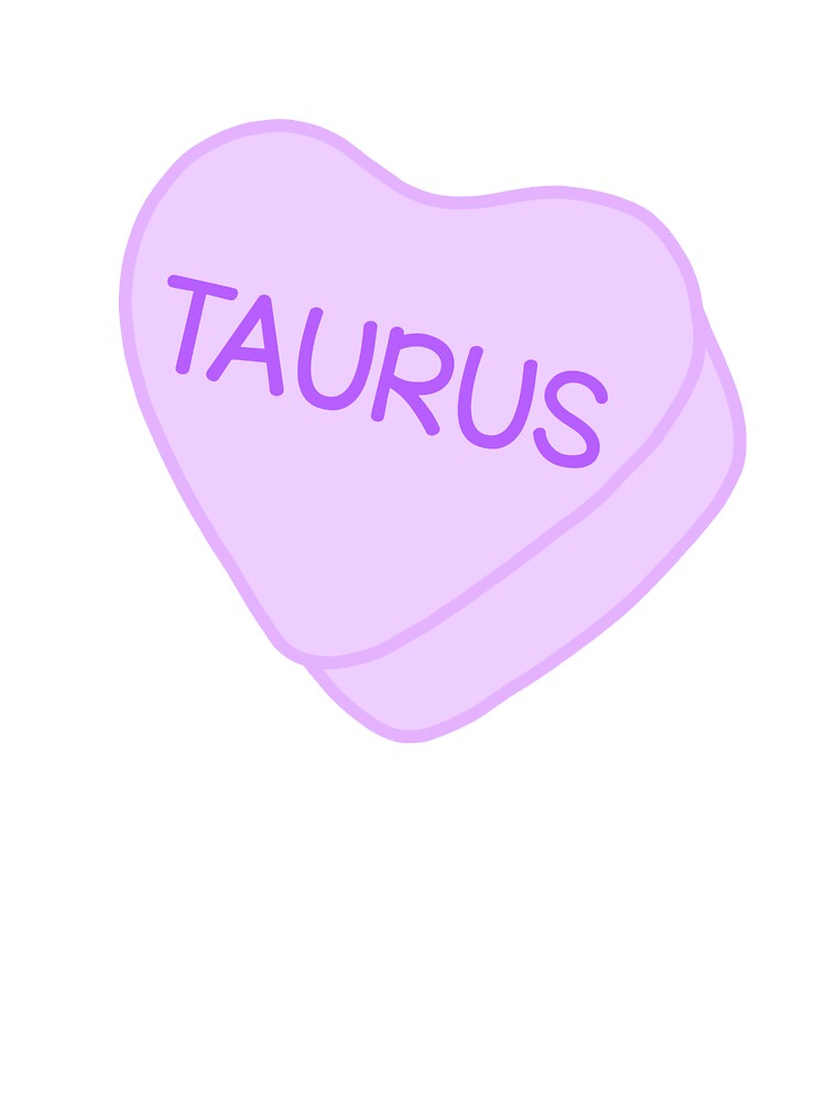 Taurus Purple Candy Heart Sweet Heart Cute by SlimyFish