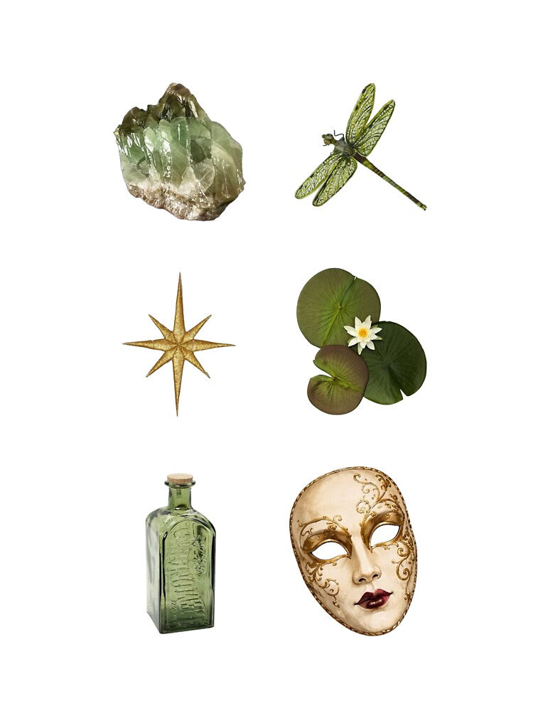 green compilation aesthetic sticker sheet by 777 LUCKY SHOPPE