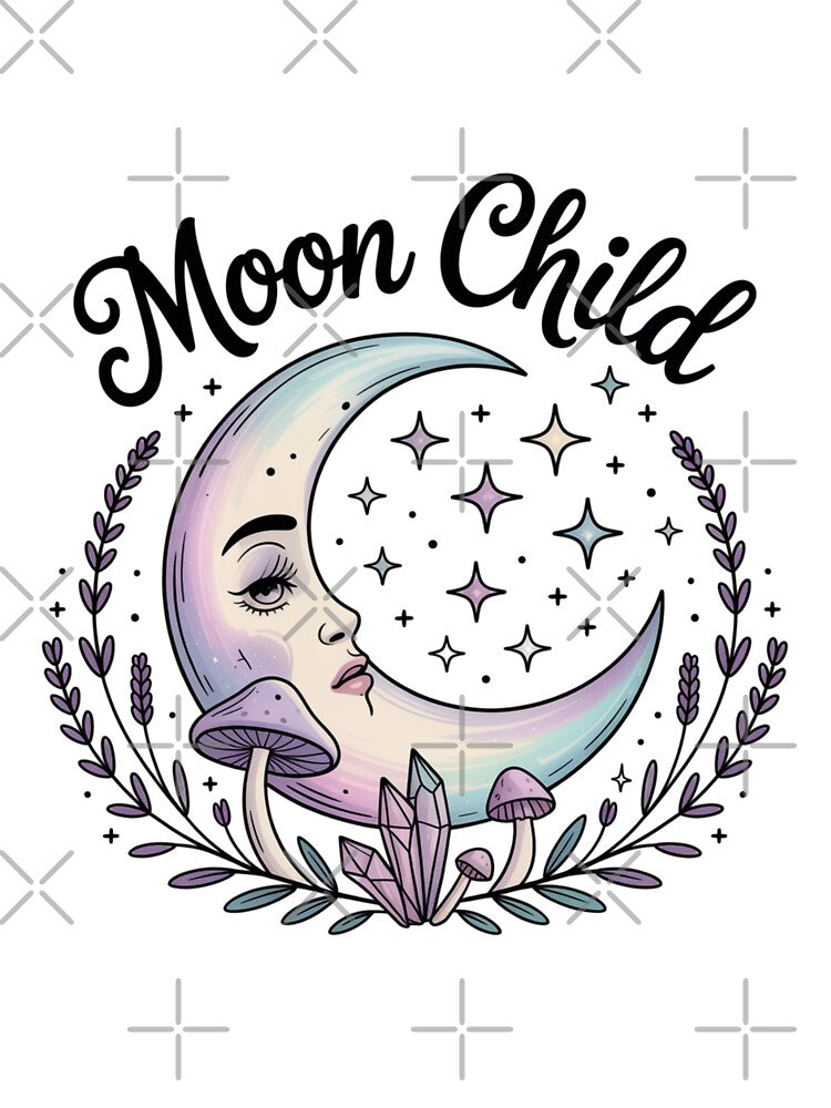 Moon Child Mushroom Design by Peter Stawicki