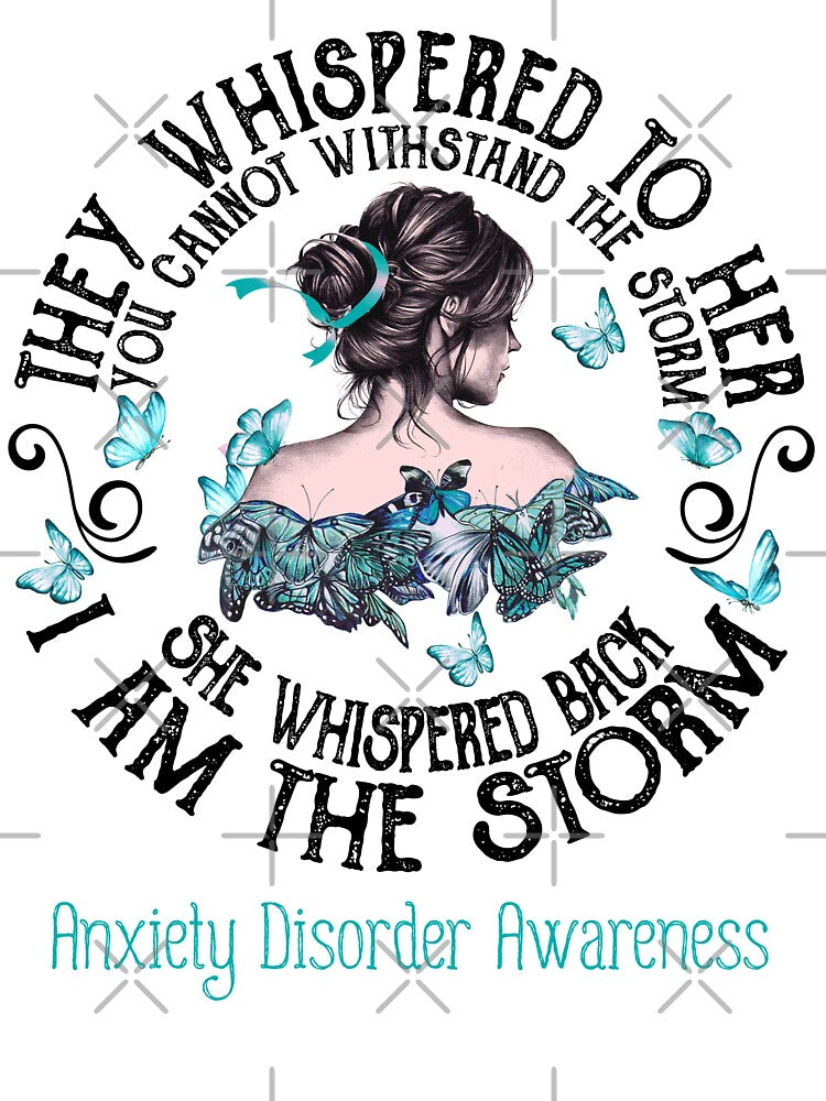 Women Anxiety Disorder Warrior I Am The Storm by Grooffos