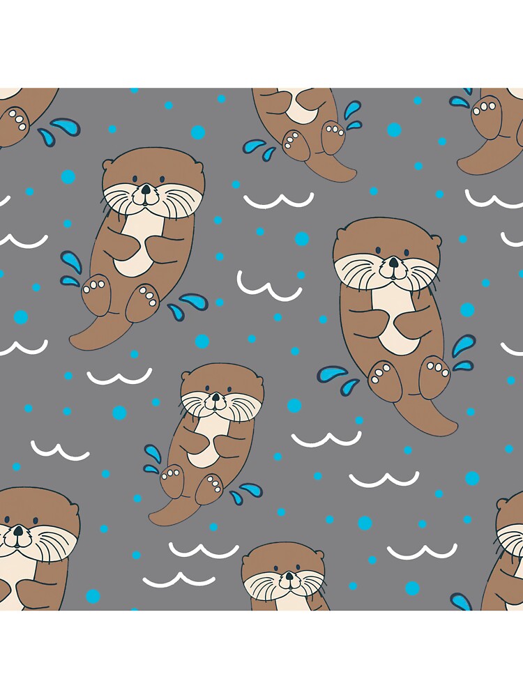 Cute Otter Splashing by ConcorStore
