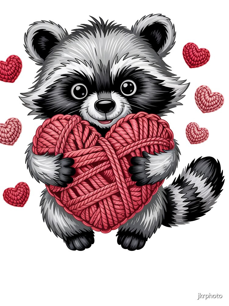 valentine raccoon by jkrphoto