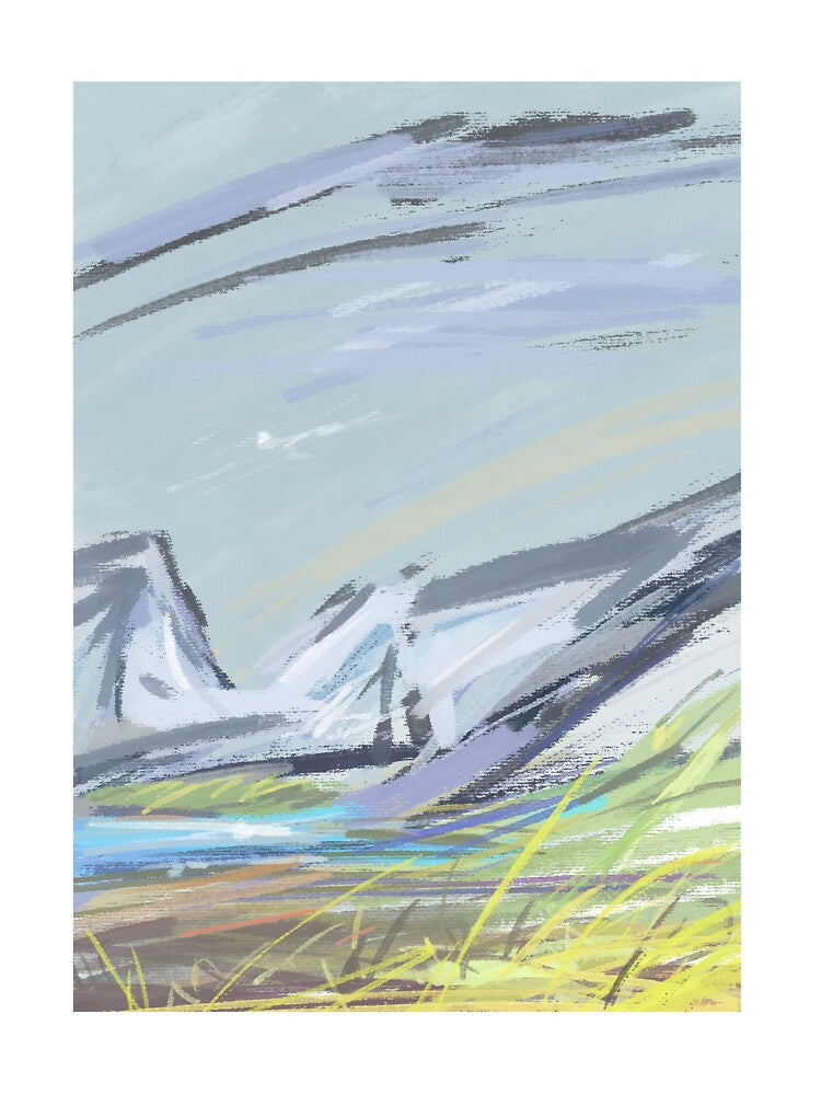 Abstract Mountain Valley by CreationsByBear