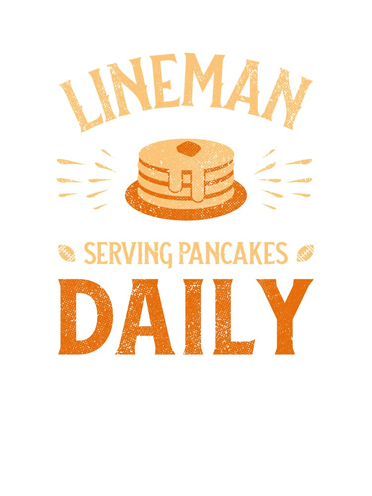 Football Lineman, Serving Pancakes Daily by Space Fox