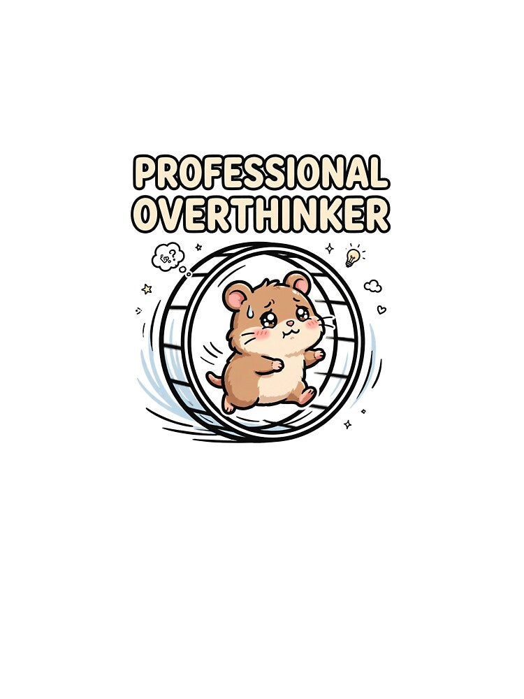 Professional Overthinker – Funny Anxiety Humor T-Shirt by SniffGiggle