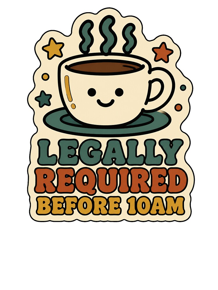 Coffee Gift - Legally Required Before 10am by RedRubyBubble
