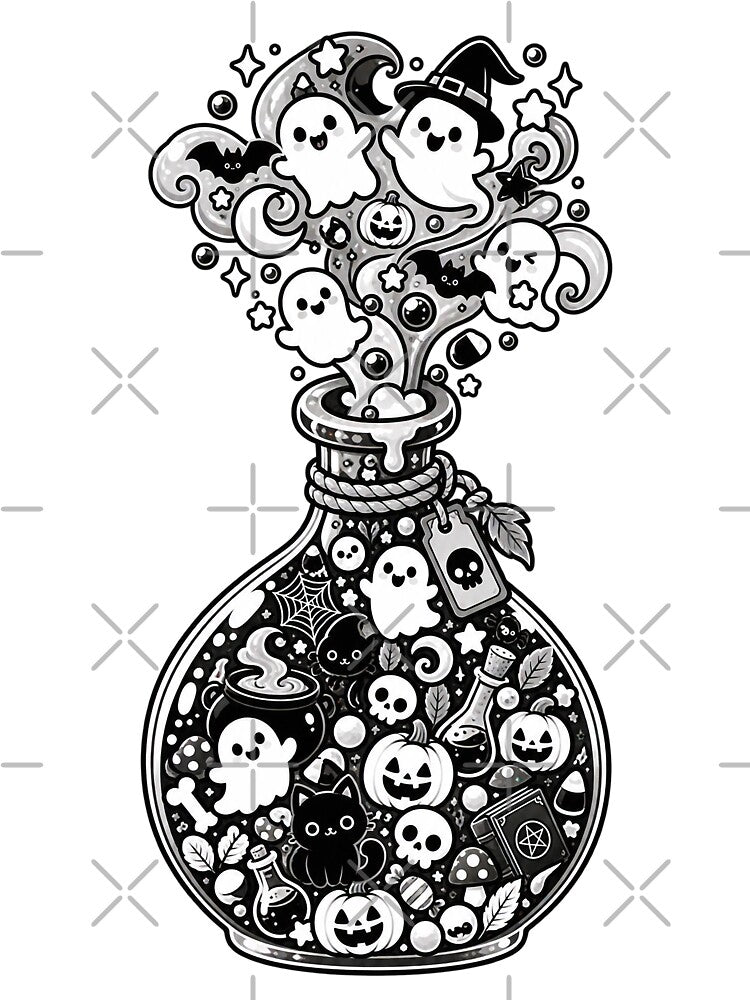 HALLOWEEN DOODLE COLLECTION - POTION by WheelieGdArt