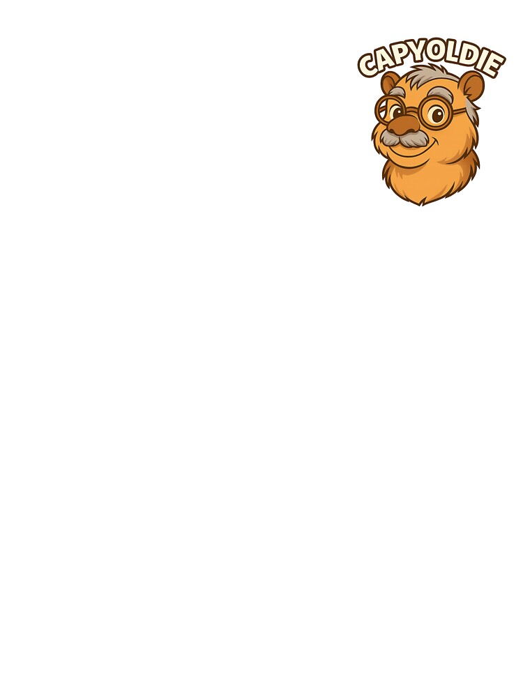 Capy Oldie – Grandpa Capybara Cartoon Illustration by CapyToon
