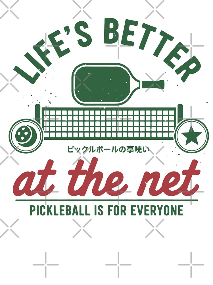 Pickleball Player Life Better At The Net Love by LuminOrb