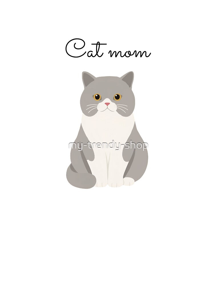Cat mom ragdoll grey cat by my-trendy-shop