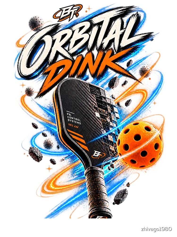Orbital Dink Cosmic Pickleball by zhivago1980