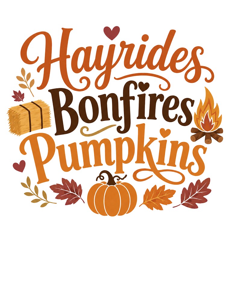 Hayrides Bonfires Pumpkins Fall Autumn by Sed94