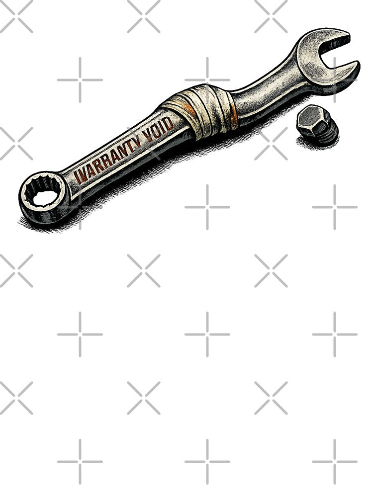 Warranty Void Bent Wrench Mechanic Graphic by Concrete Coffee Studio