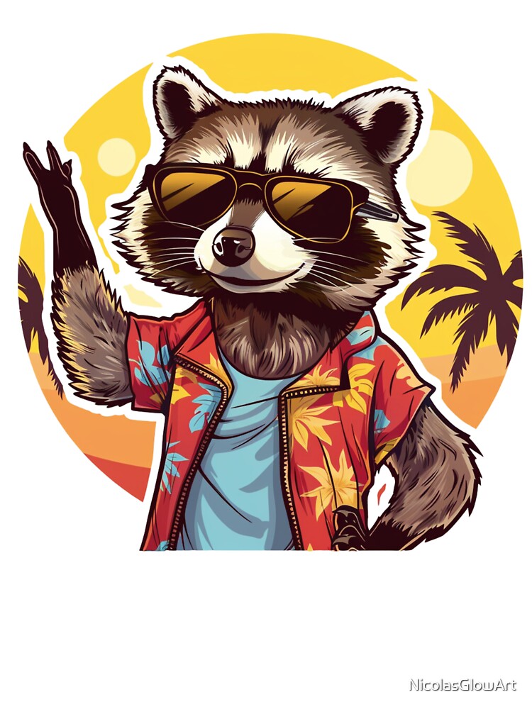 Summer Raccoon by NicolasGlowArt