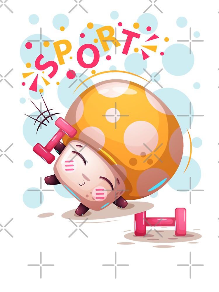 Sport Cute Cartoon Mushroom - Mushroom Meme by ildafdhome