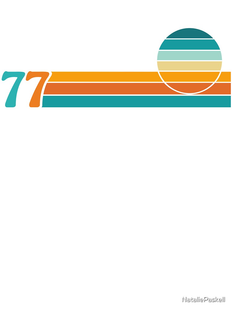 Retro Sunset + Stripes 77 by NataliePaskell