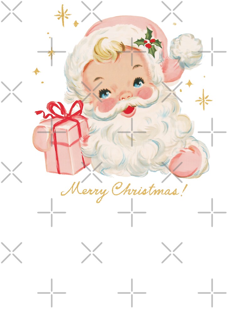 Vintage Retro Christmas Santa by Inspired Life Creative