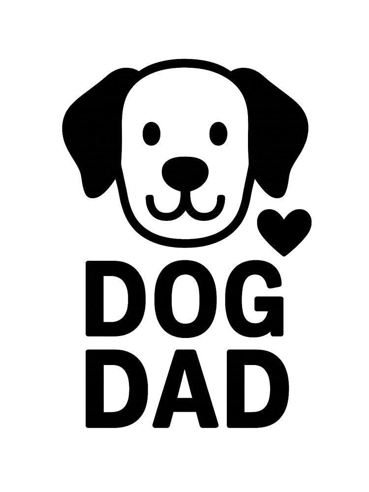 Dog Dad – Bold Minimalist Pet Lover Design by CkerCky