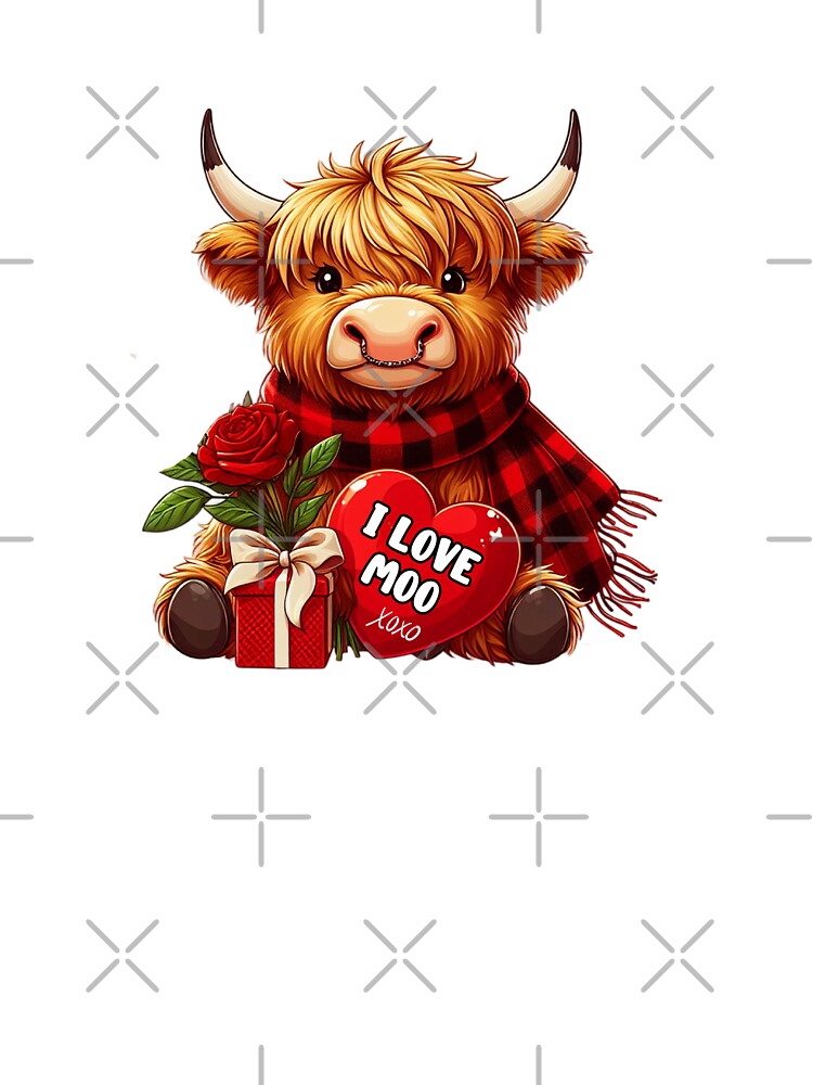 Scottish Highland Cow Valentine by TheAnimalZ00