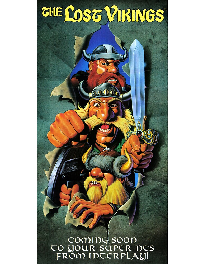 The Lost Vikings 1992 poster by colliophoto