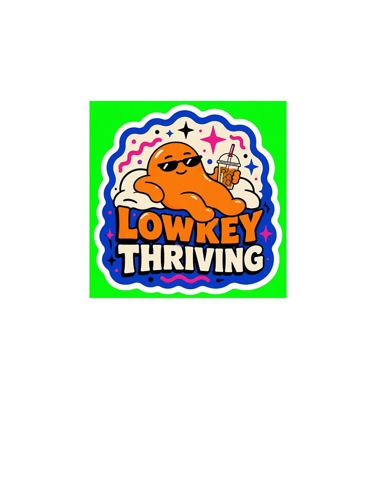 Lowkey Thriving Cute Orange Mascot Boba by eliotedamalla