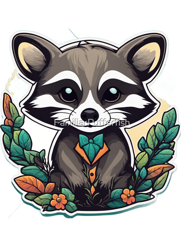 Business Raccoon Art by FamiliarPufferfish