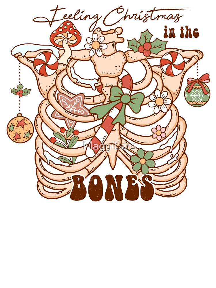 Retro funny Christmas feeling christmas in the bones by MaggiLars