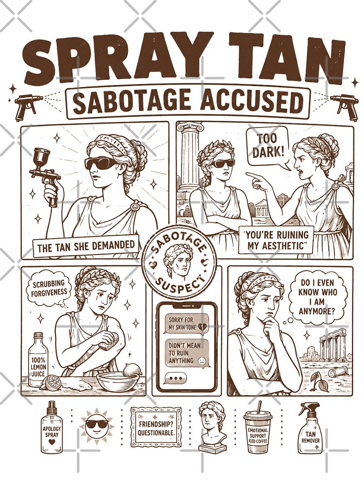 Spray tan sabotage accused by Peerless-Prime