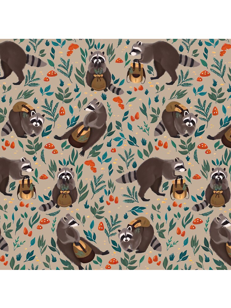 Mushroom Raccoons Pattern by SweetTea4U