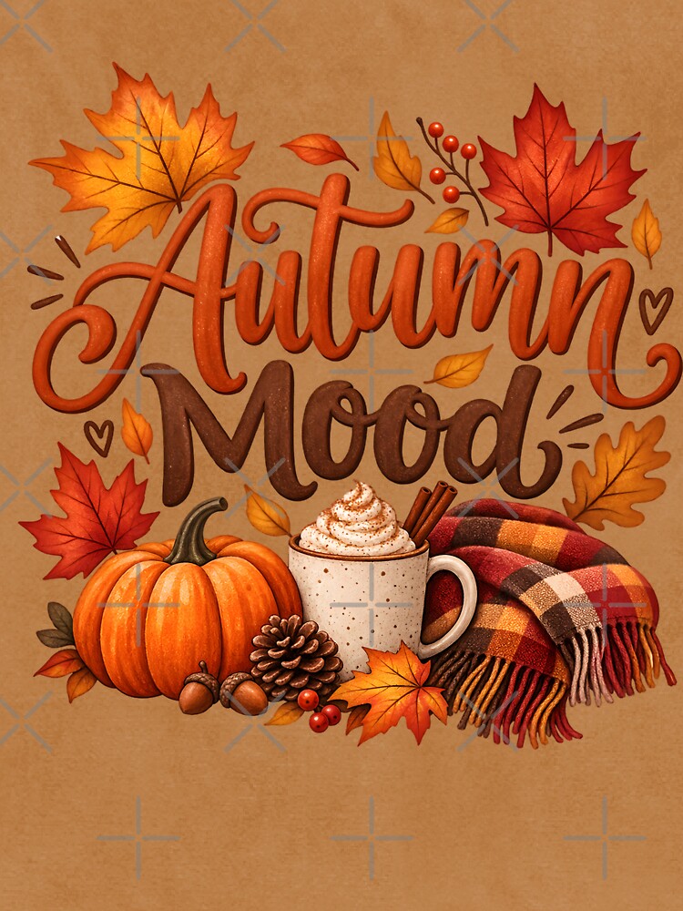 Autumn Mood – Cozy Pumpkin Spice Fall Vibes by blankTeeShirt