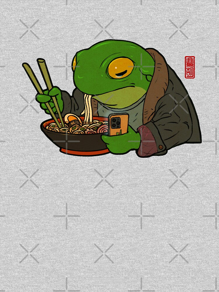 Ramen Lover Frog by DingHuArt