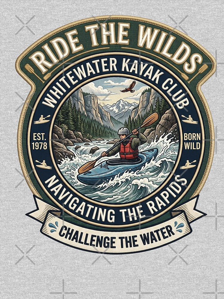 Whitewater Kayak Club Badge by Tiffany Roy