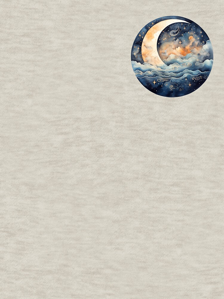 Celestial Moon Stars Clouds Watercolour Design by *~*MagicCorner*~*
