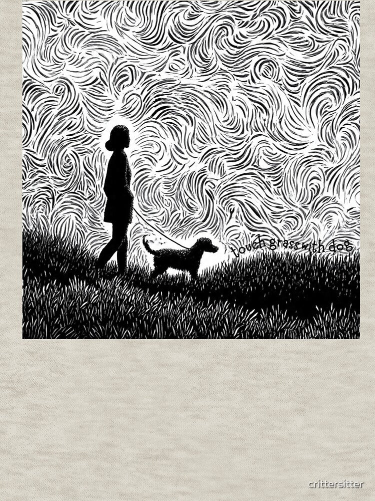 Touch Grass with Dog (Women's) by crittersitter