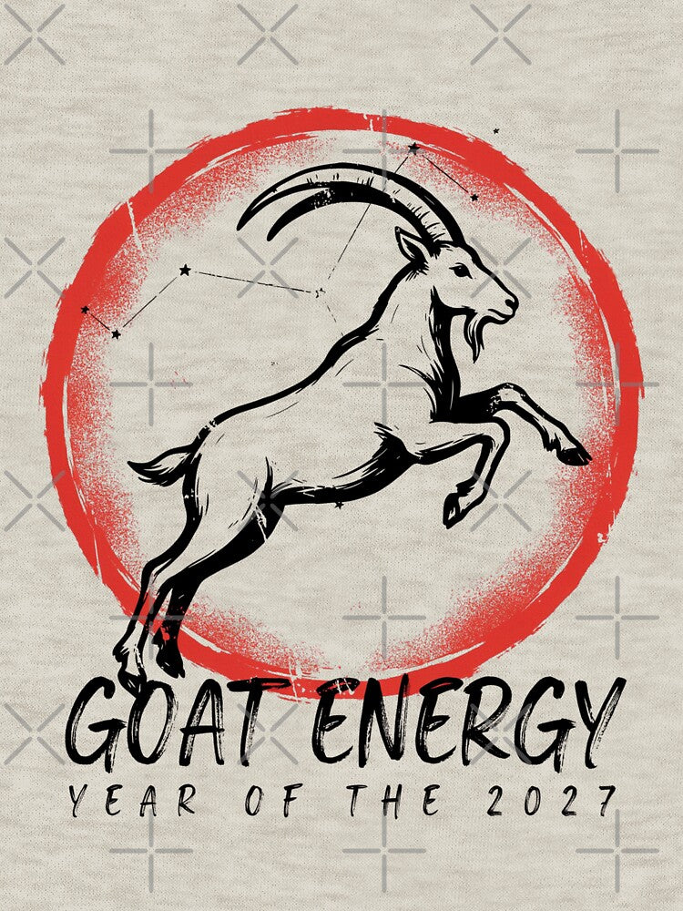 Modern Goat Energy Year of the Goat 2027 Zodiac Art by Design_Your_Day