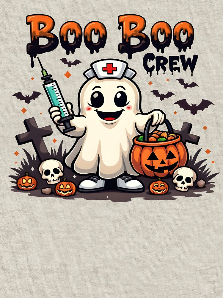 Spooky Ghost Fun: Boo Boo Crew Halloween Design by Craft99