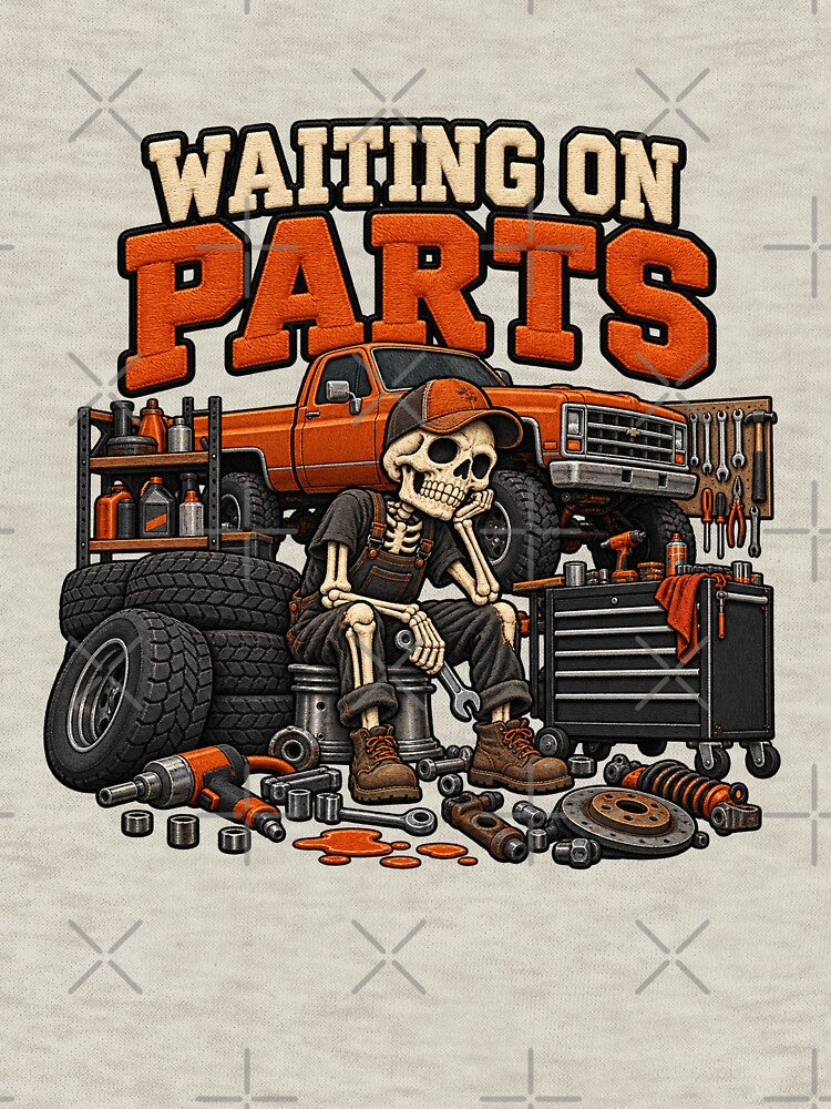 Waiting On Parts Funny Automobile Repair Mechanic by ArtDesignTp