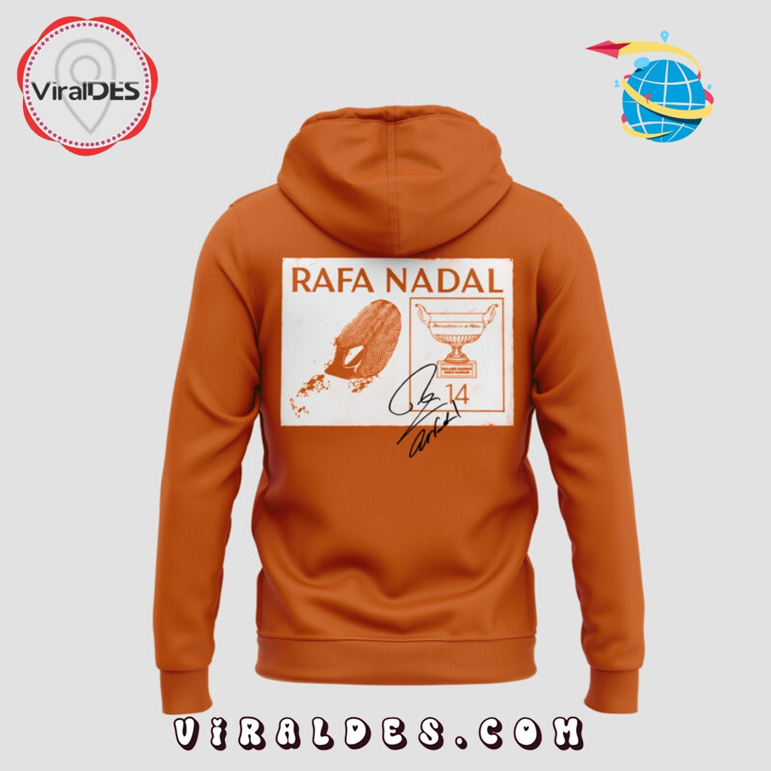Rafael Nadal Signature Orange Hoodie, Long Pants